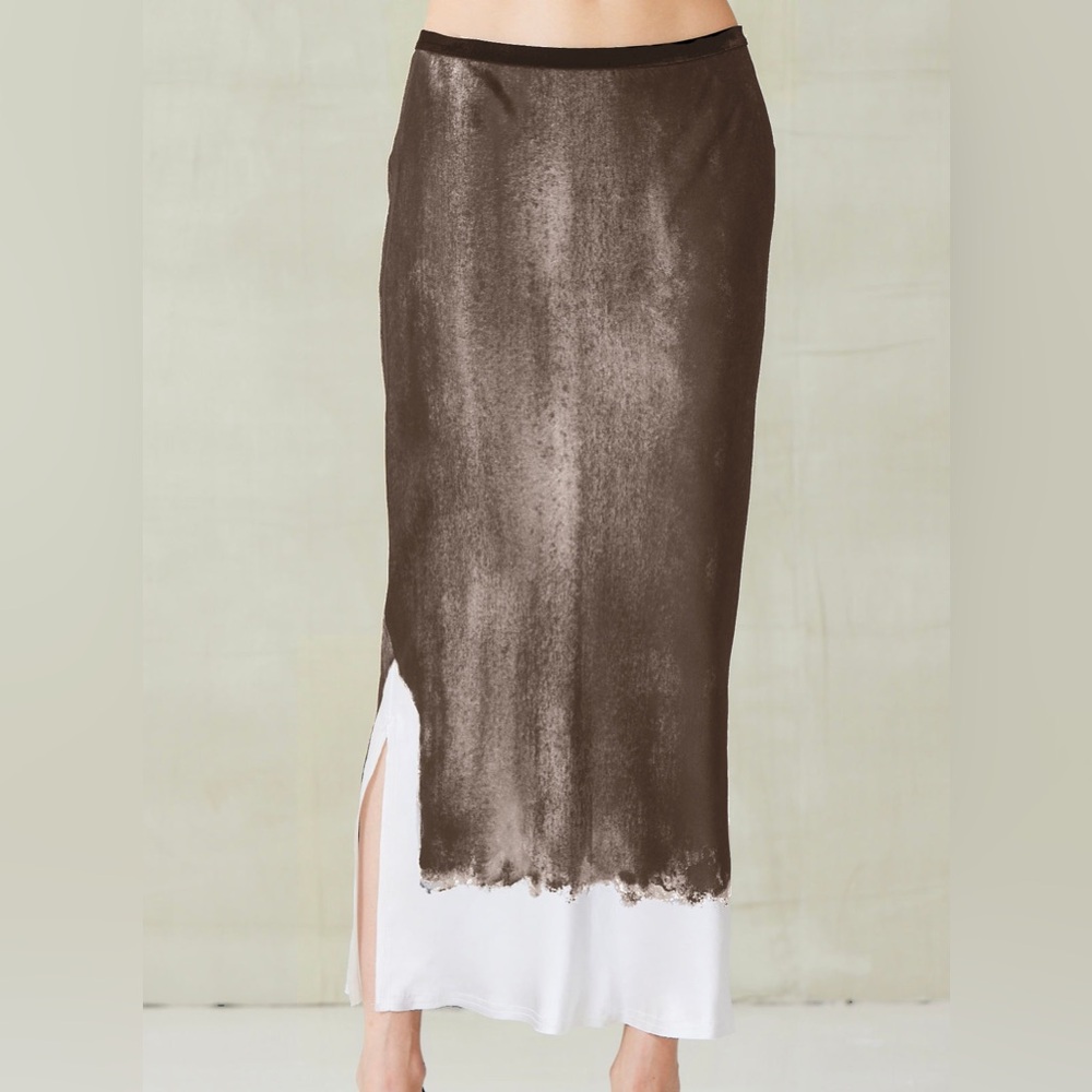GO SILK SKIRT Shadow Dye Neutral
